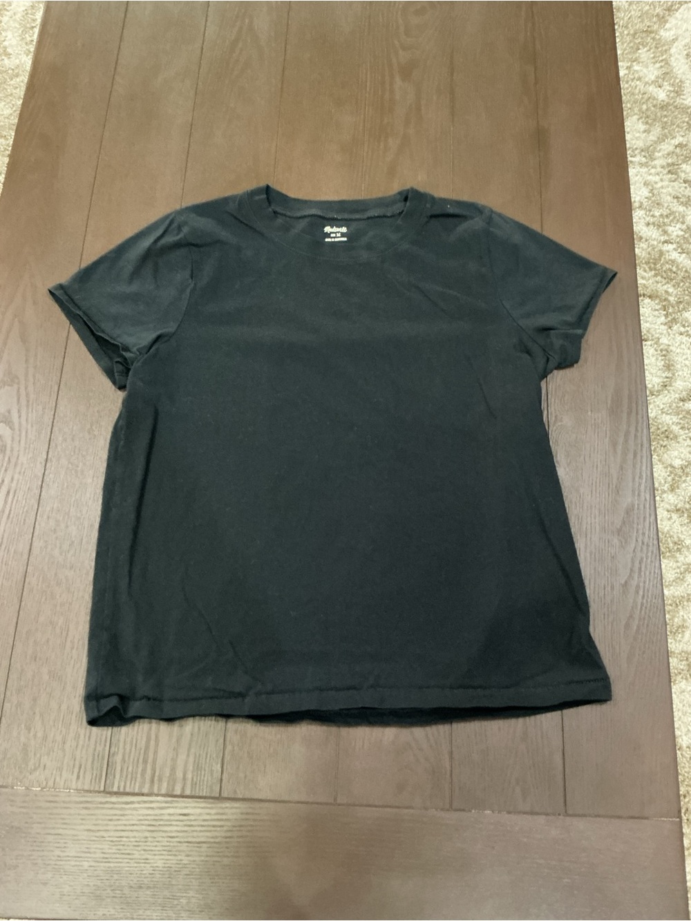 Madewell Black Short Sleeve Crewneck Tee